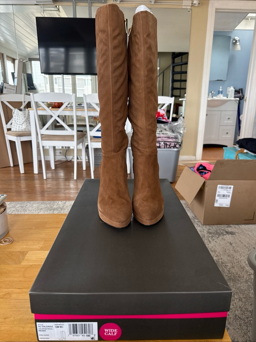 Vince Camuto Tall Brown Suede Over-the-Knee Boots